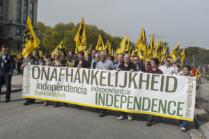 European regional nationalists protest movements.