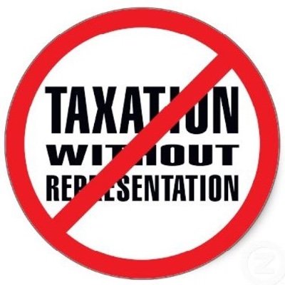 No taxation without representation
